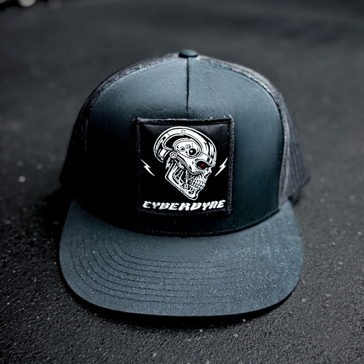 Cyber Skull Patch Trucker