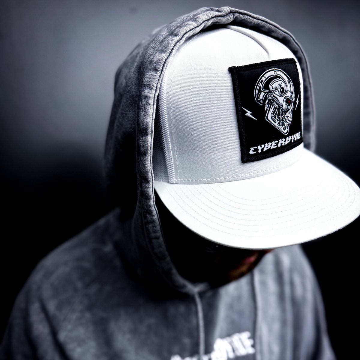 Cyber Skull Patch Trucker