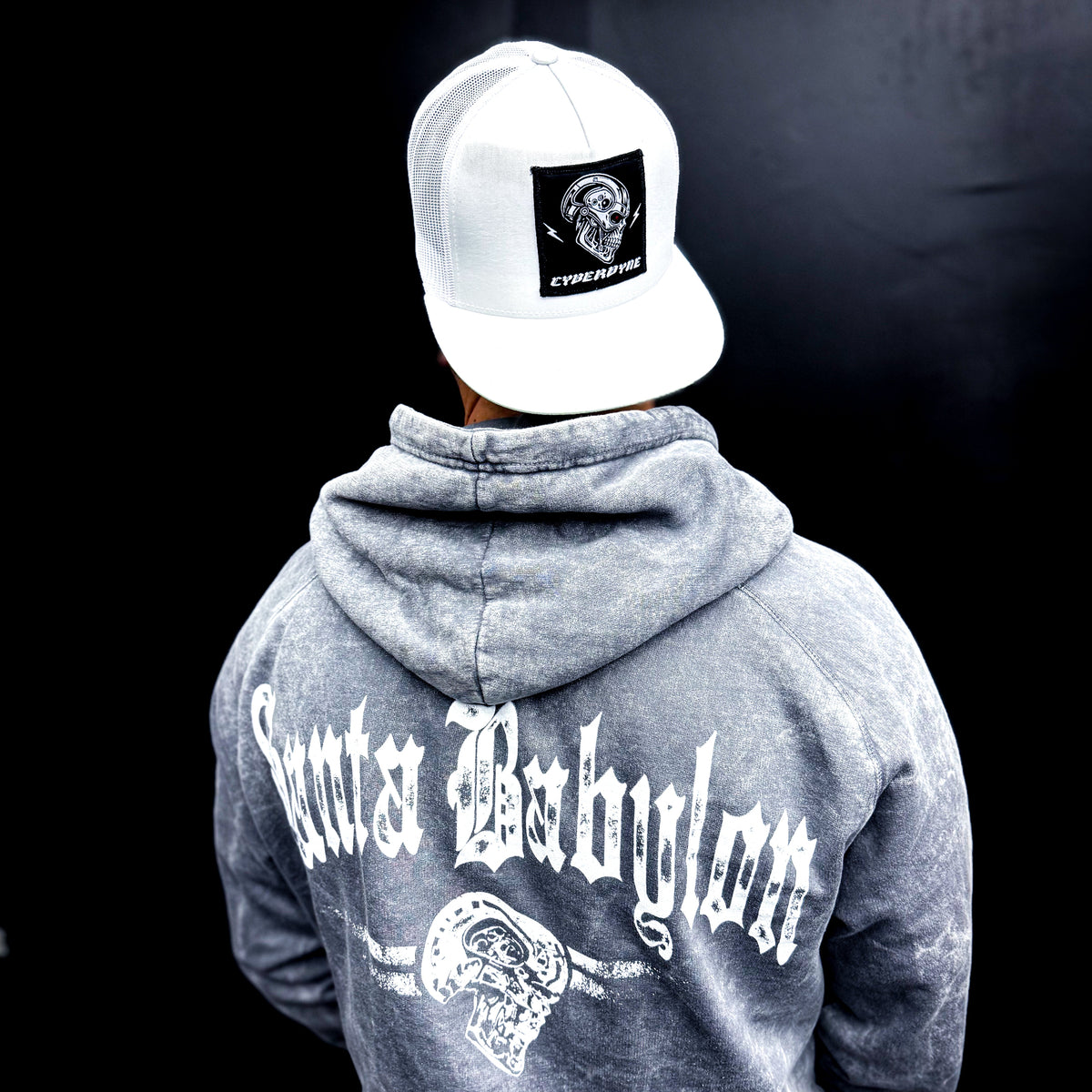Cyber Skull Patch Trucker
