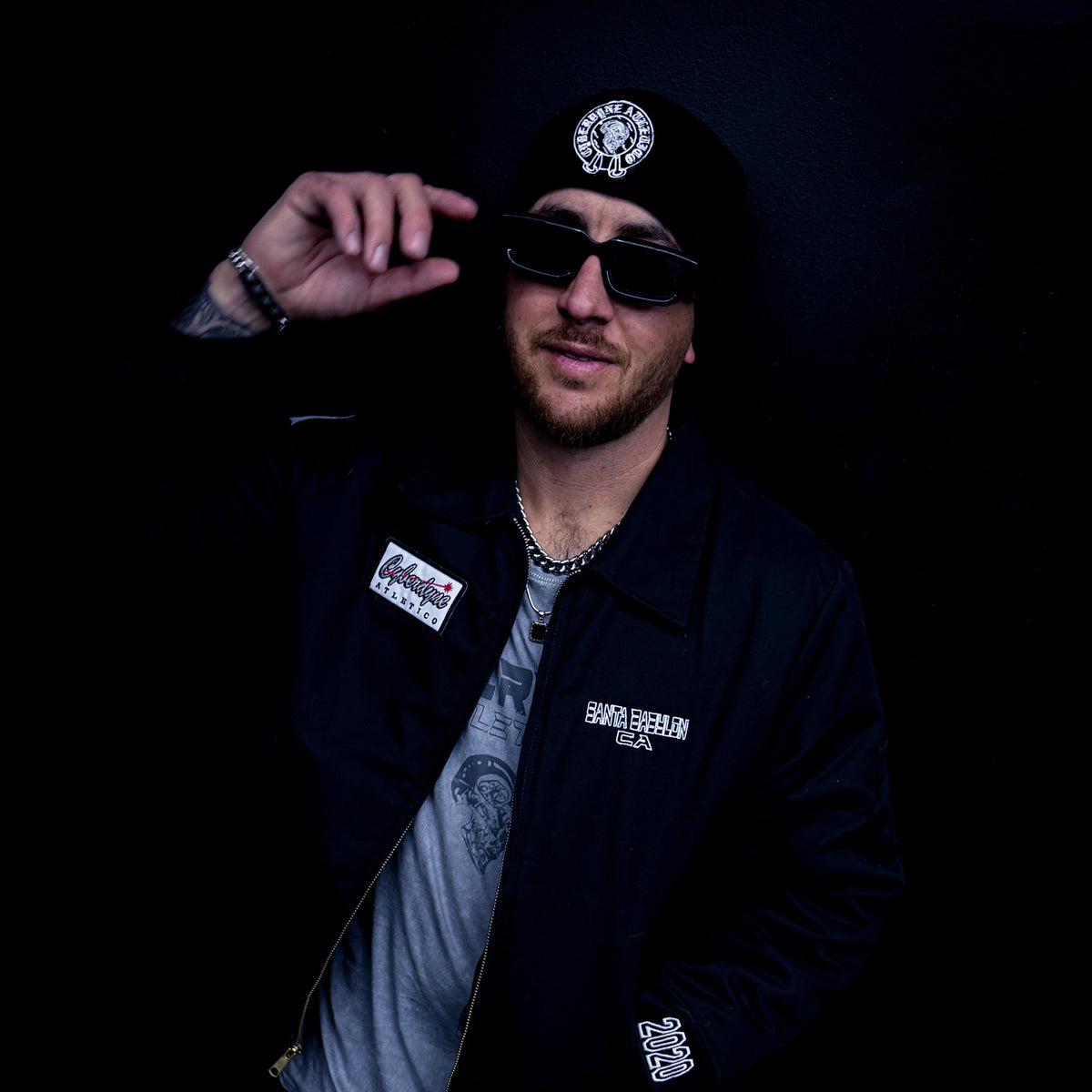 Chrome Skull Beanie