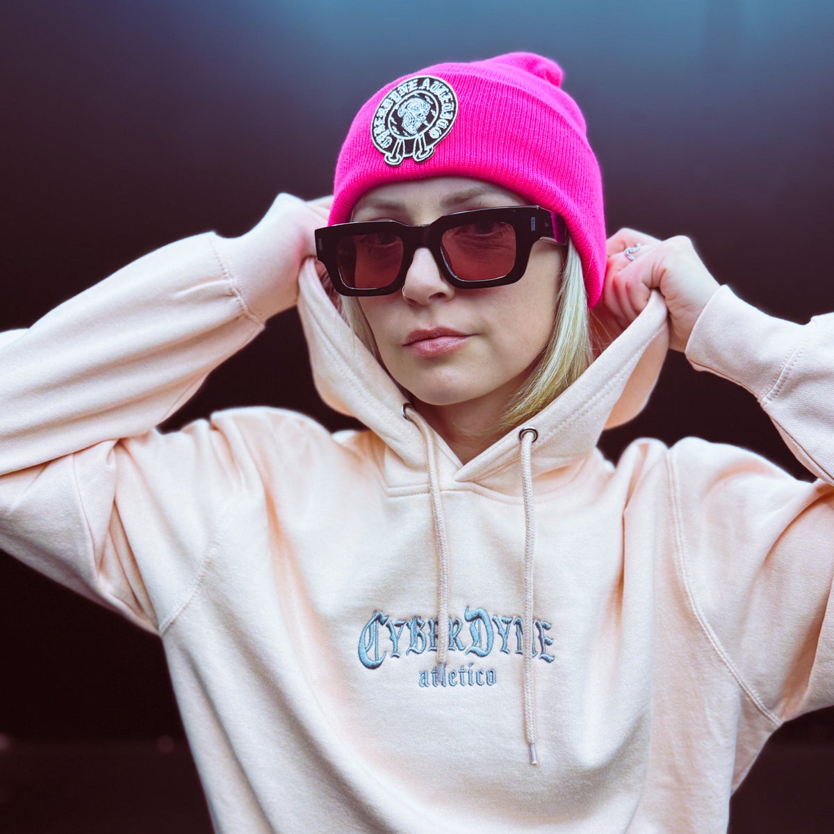 Chrome Skull Beanie