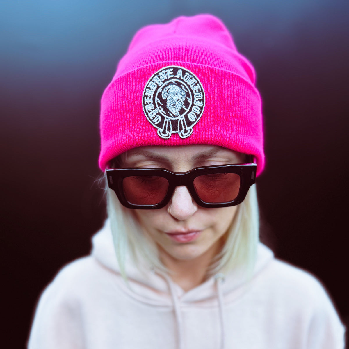 Chrome Skull Beanie